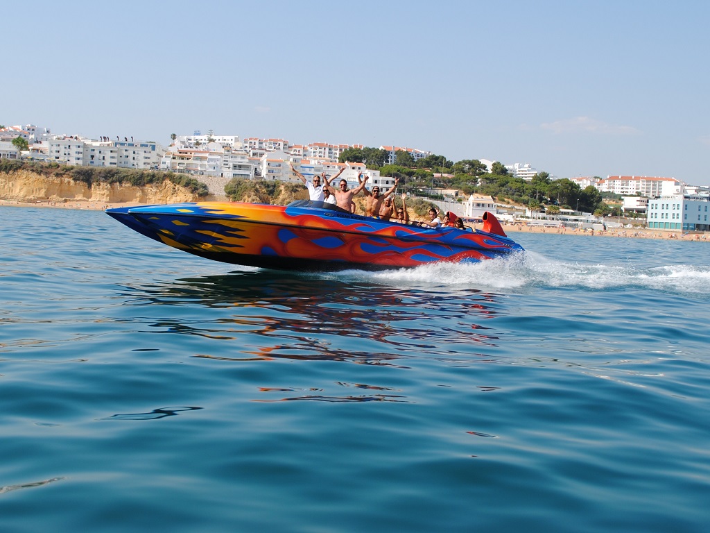 Albufeira: Ocean Rocket Boat Ride