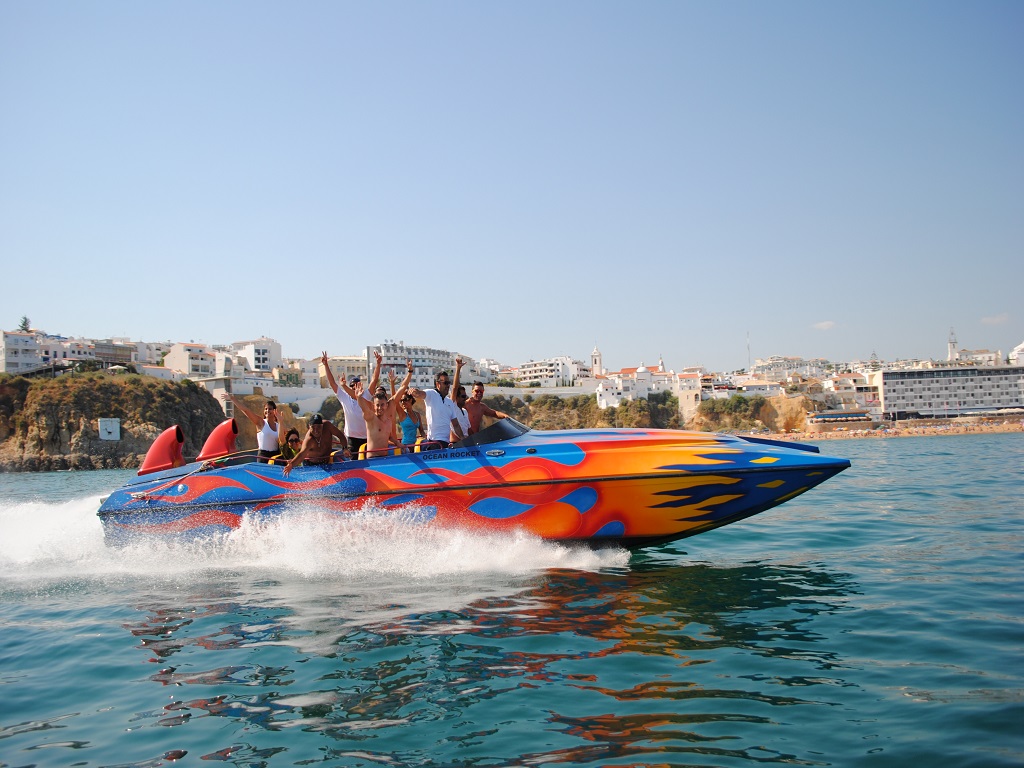 Albufeira: Ocean Rocket Boat Ride