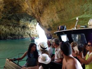 Inside the Benagil cave