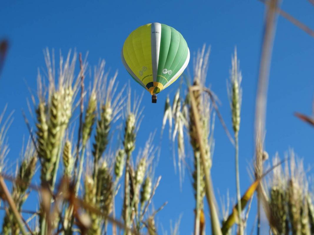 Hot air balloon flight