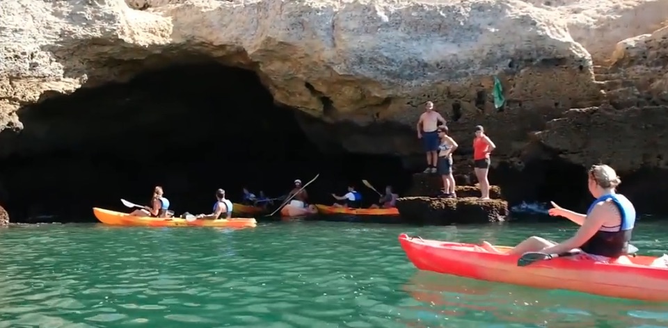 Caves Of Benagil In Kayak