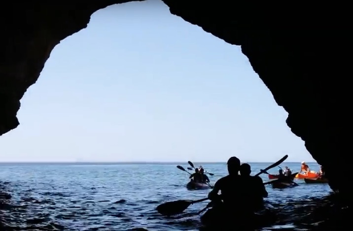 Caves Of Benagil In Kayak