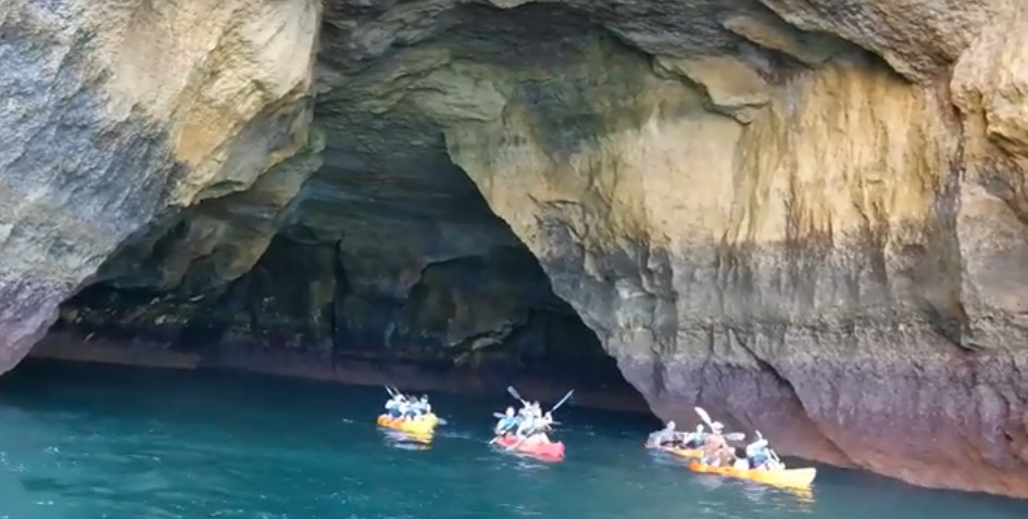 Caves Of Benagil In Kayak