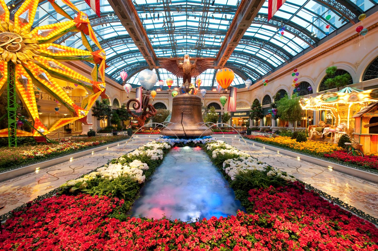 Winter display at the Bellagio Conservatory Botanical Gardens, Las Vegas