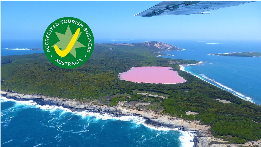 Pink Lake Hillier-Middle Island Scenic Flight