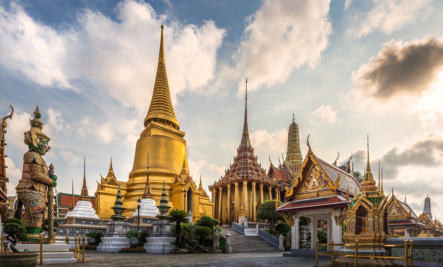 The Great Emerald Buddha  Temple  In Bangkok Thailand 