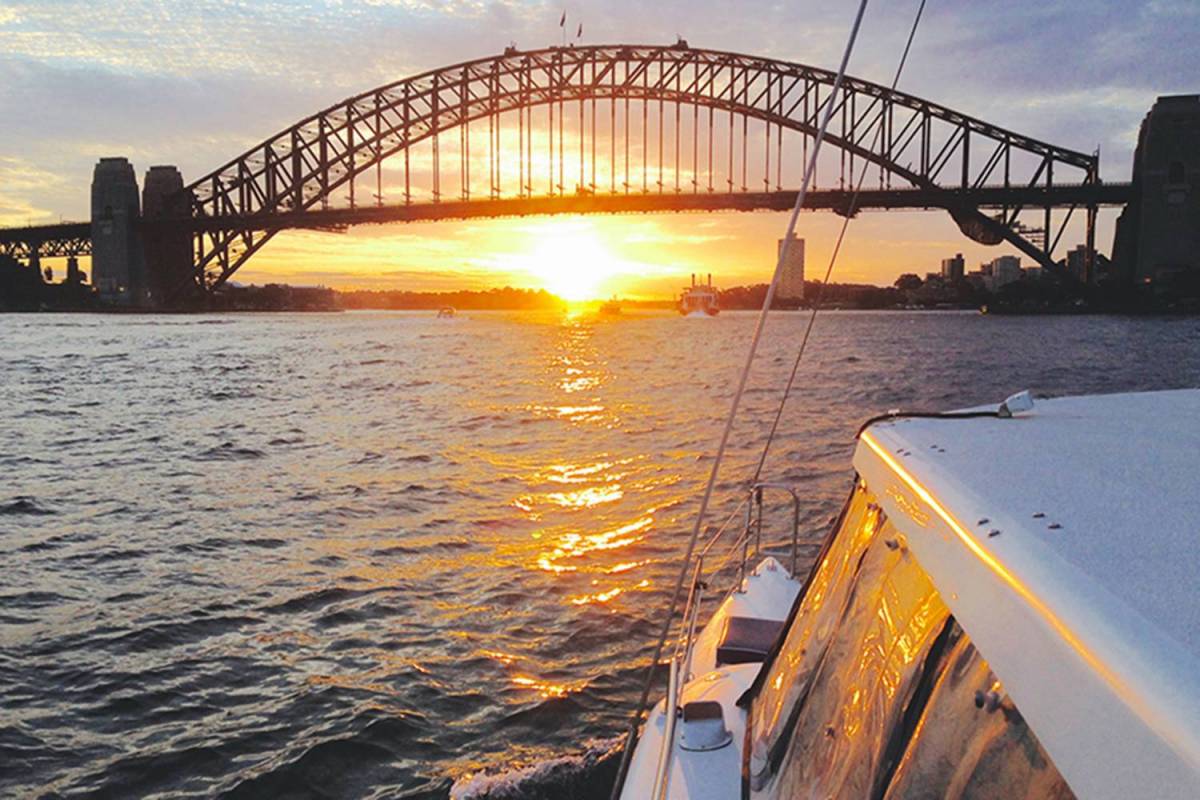 Sydney harbour Sunset