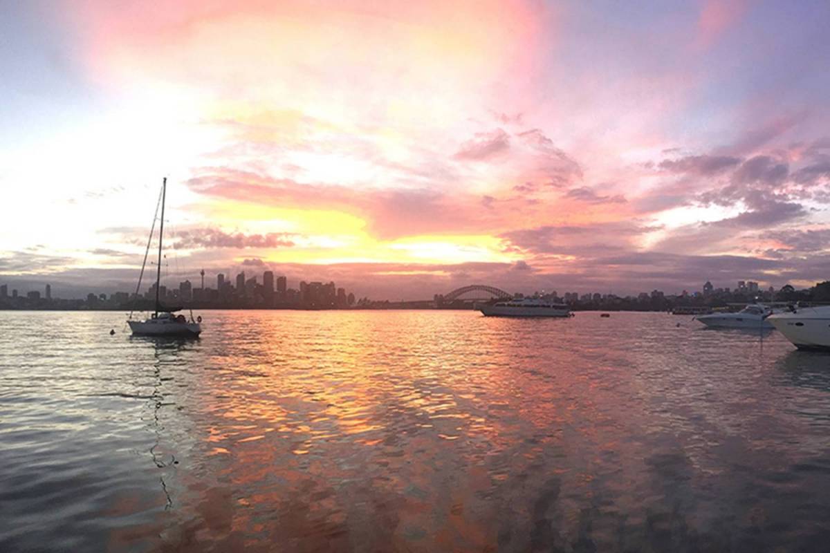 Sydney harbour Sunset