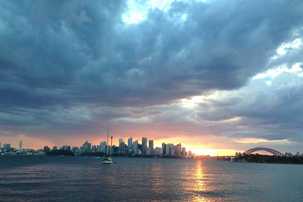 Sydney harbour Sunset