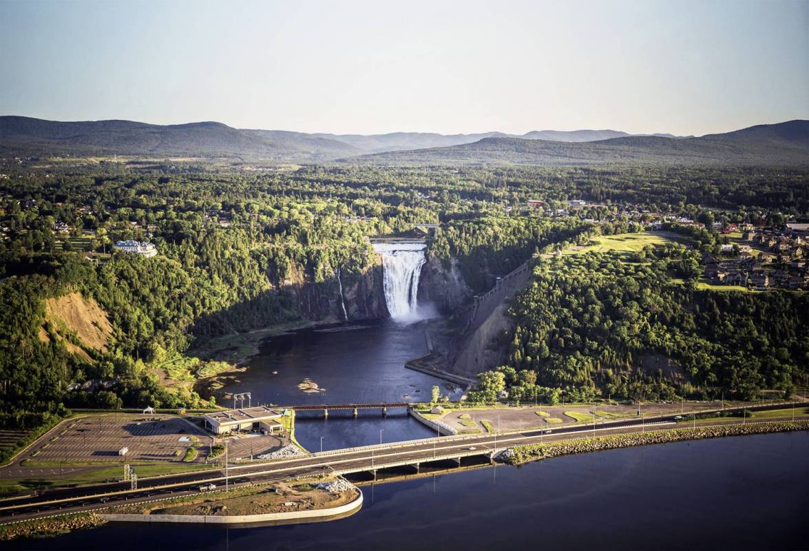 Quebec - The City And The River By Sky