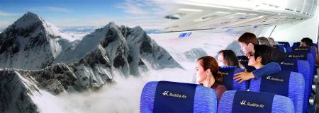 1-Stündiger Flug Zum Everest Berg, Der Von Kathmandu Abfährt