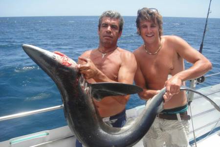 From Vilamoura: Algarve Shark Fishing Trip