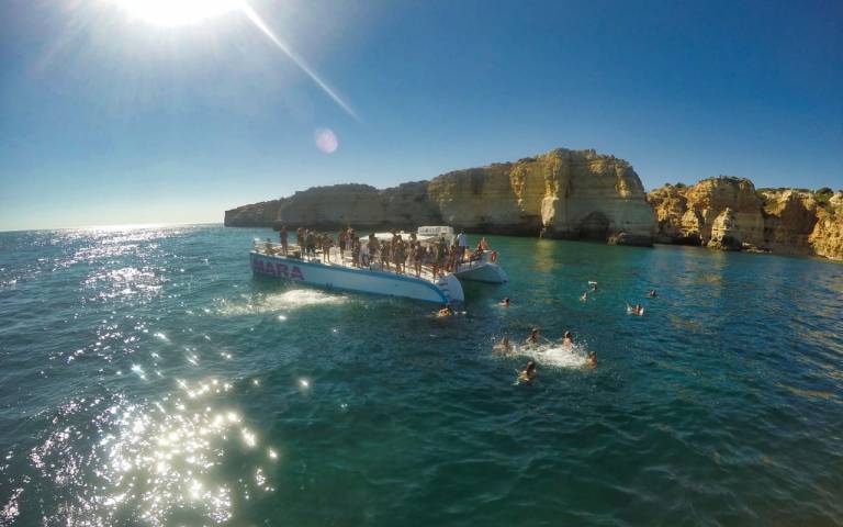 Sunset Tour To The Benagil Cave On A Catamaran From Albufeira 