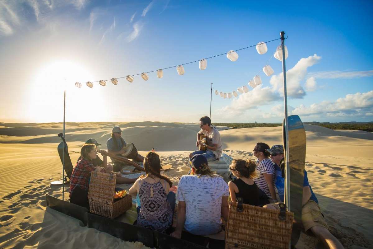 Picnic At The Sunset & Sandboarding In The Dunes Of Port Stephens