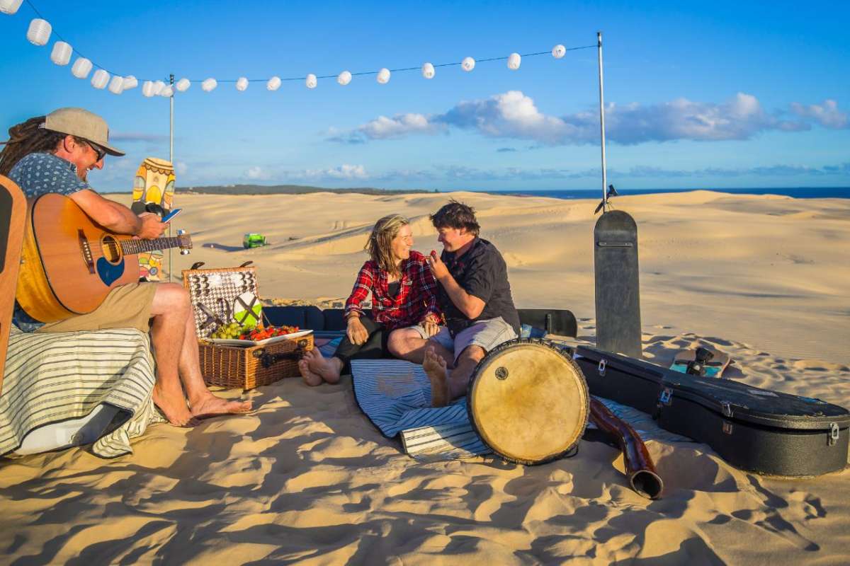 Picnic At The Sunset & Sandboarding In The Dunes Of Port Stephens