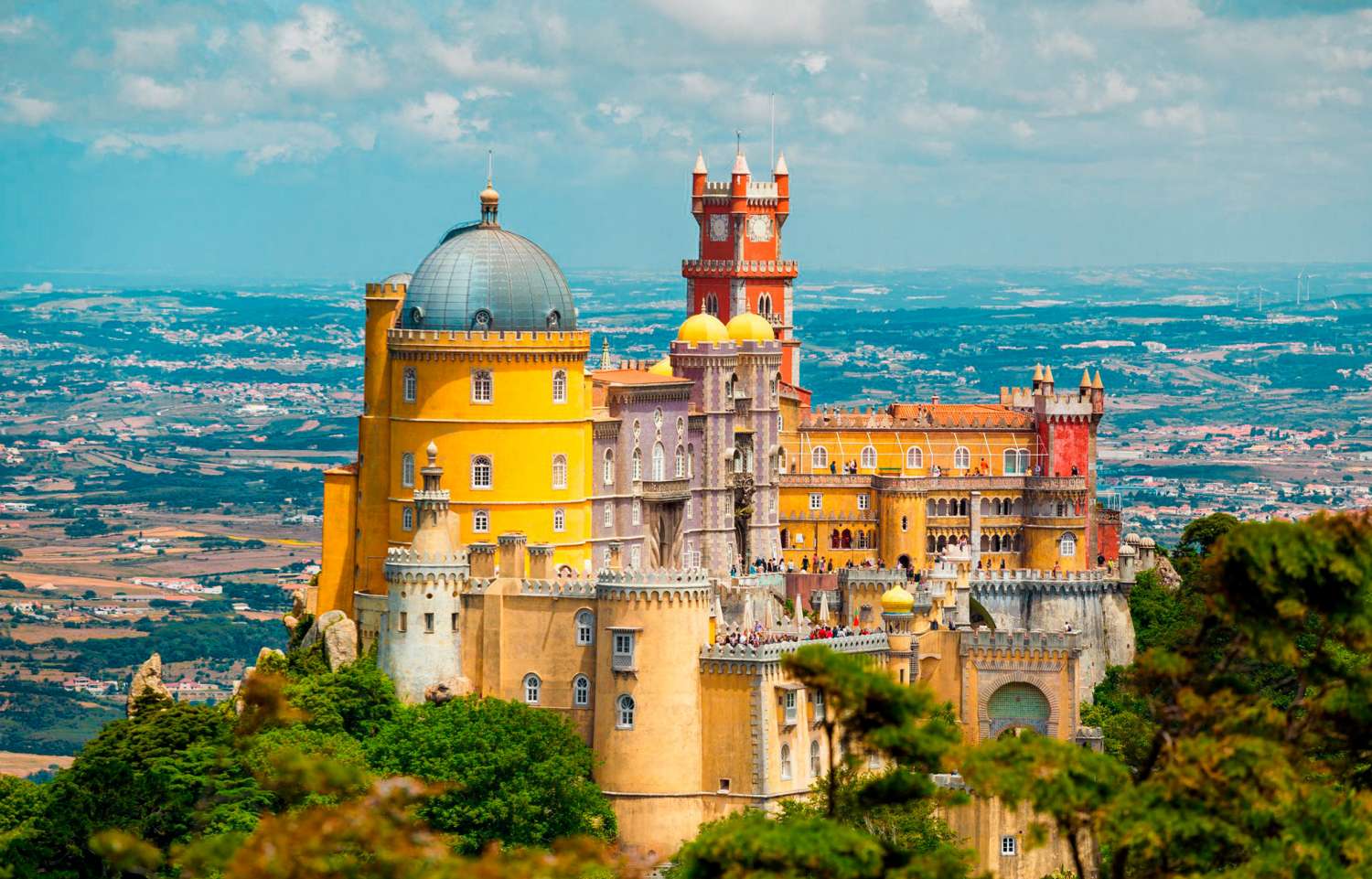 O Palácio da Pena, a atração mais famosa de Sintra.