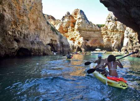 Kayak Tour Visiting The Caves Of Lagos, Algarve