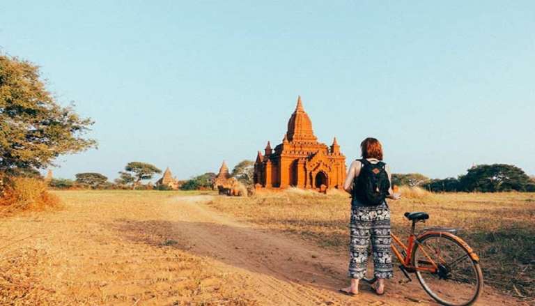 Bagan: Half-Day Bike Tour And Boat Ride At Sunset