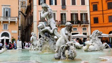 Visite À Pied De Deux Heures Des Fontaines Et Des Places De Rome