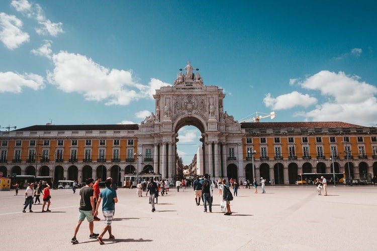 The famous Praça do Comércio, the main place of Pombaline downtown!